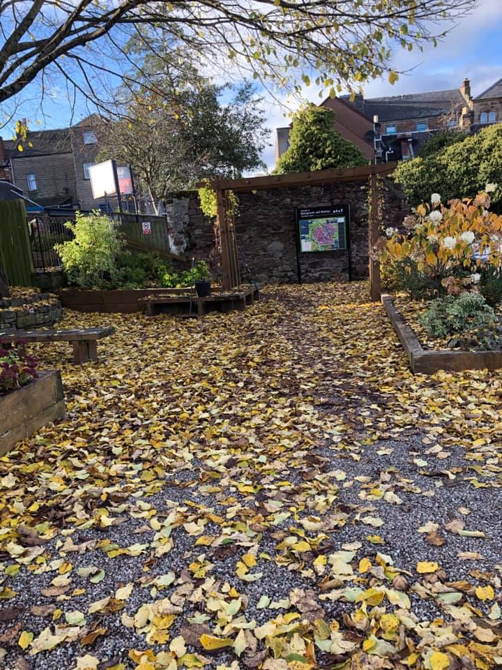 Leaves Cleared from The Meeting Place