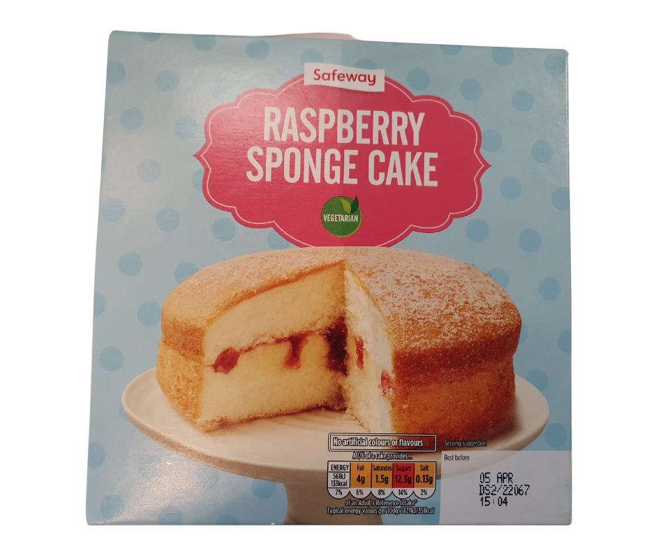 Raspberry Sponge Cake