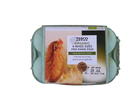 Organic Eggs (6) - BB 28 July