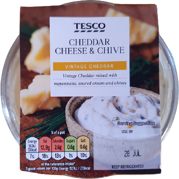 Tesco Cheese & Chive Dip 200G