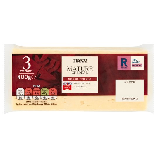 Tesco Mature Cheddar 400G (Copy-1)