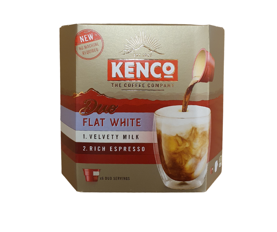 Kenco Duo Flat White Instant Coffee 6 Pack (BB Ext Feb 22)