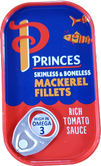 Mackerel Fillets in Tomato Sauce (Princes)
