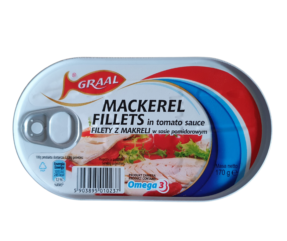 Graal Mackerel Fillets In Tomato 170G
