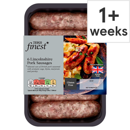 Finest Pork Lincoln Sausages