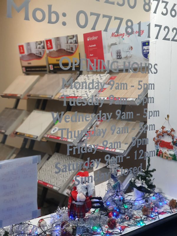 Cunningham Carpets - Window